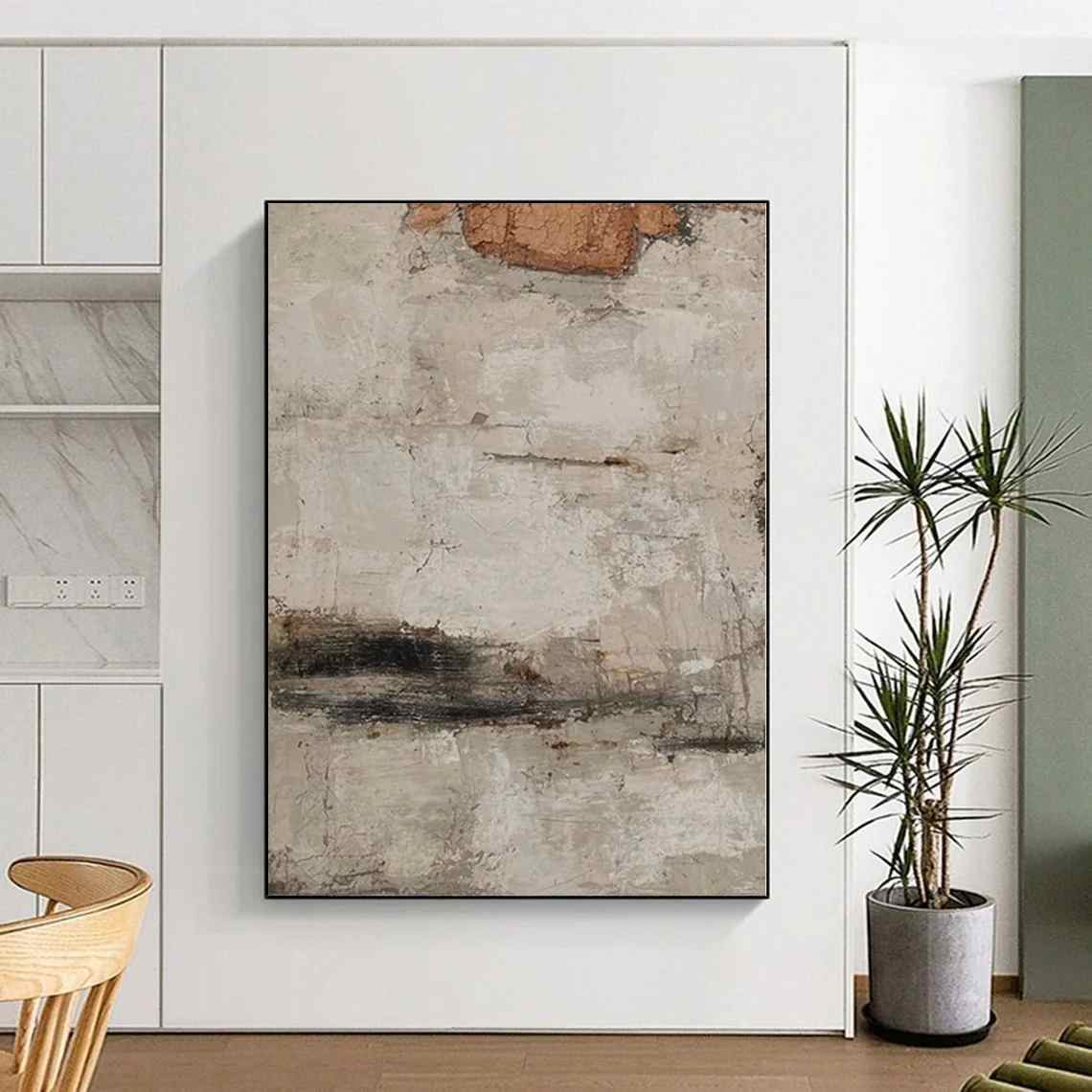 Sellers Living Room Textured Abstract Canvas Wall Art JCK70 wall art